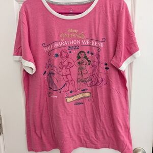 Disney Princess Half Marathon Weekend 2022 Short Sleeve Tee Size L